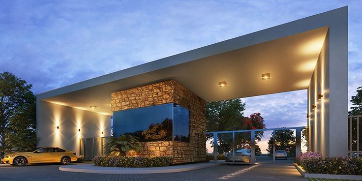 Trident Whitefield Greens gated entrance luxury evening view